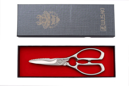 Ciseaux de cuisine multifonction Wusaki tout inox - 22,5cm