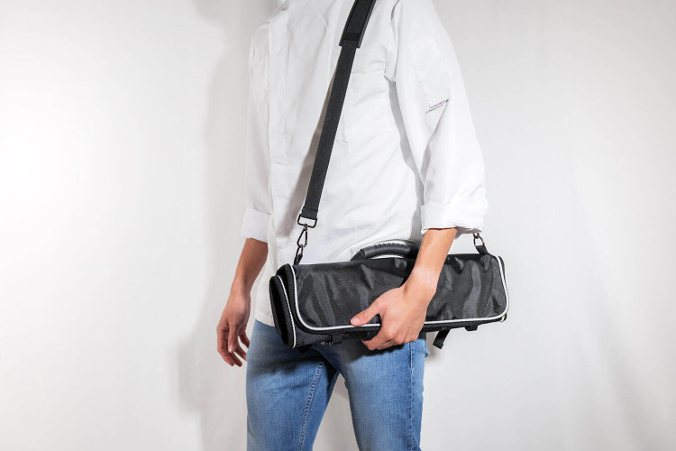 Trousse à couteaux vide Fukito - 9 emplacements et 2 poches