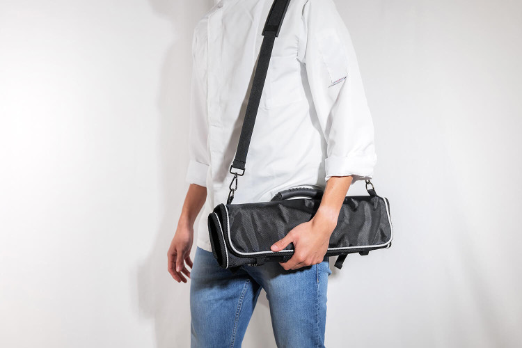Trousse à couteaux vide Sayuto - 9 emplacements et 2 poches