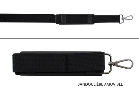 Mallette à couteaux de cuisine Wusaki bleue - 21 emplacements et 1 grande poche