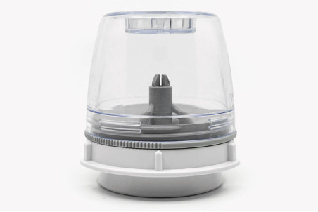 Moulin électrique Finamill PRO Plus rechargeable couleur inox - 2 capsules pour broyer
