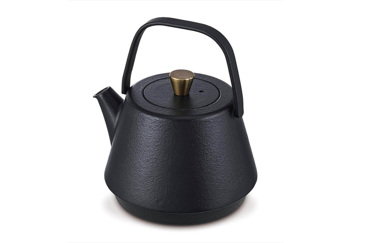 Théière noire Beka Saga en fonte 1,2 litre à anse rabattable