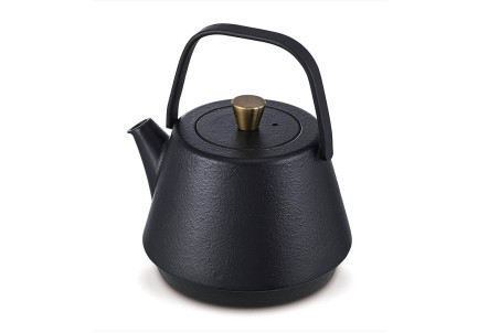 Théière noire Beka Saga en fonte 1,2 litre à anse rabattable