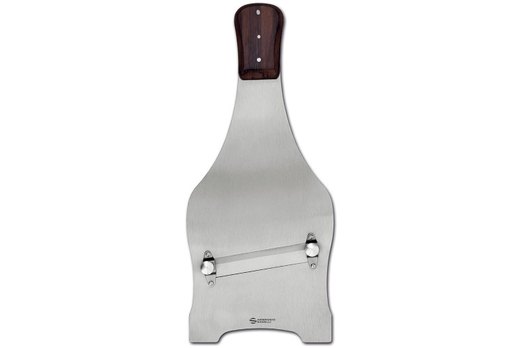 Grande mandoline à truffes Ambrogio Sanelli 35cm inox et palissandre - 0,2 à 3mm