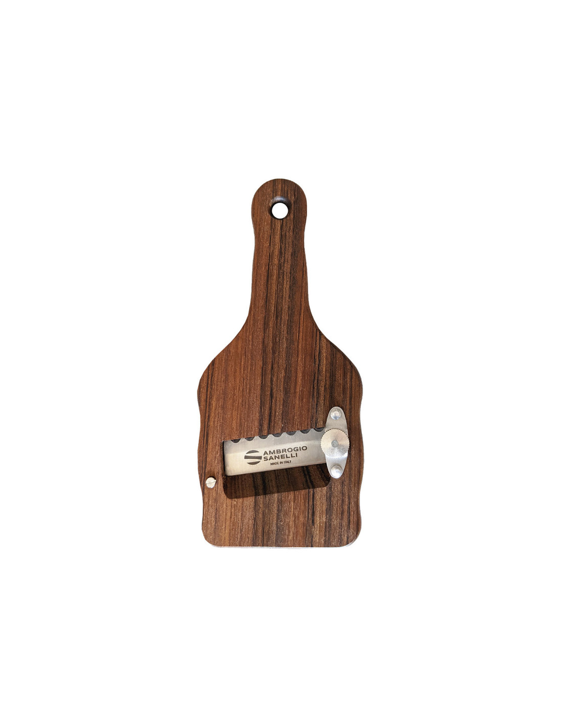 Sanelli Découpeuse SAN-SLICE Tranche Truffe Professionnelle - Manche Bois, Lame Dentelée Inox