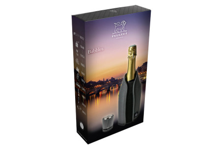 Accessoires champagne Peugeot Bubbles : Rafraîchisseur + bouchon