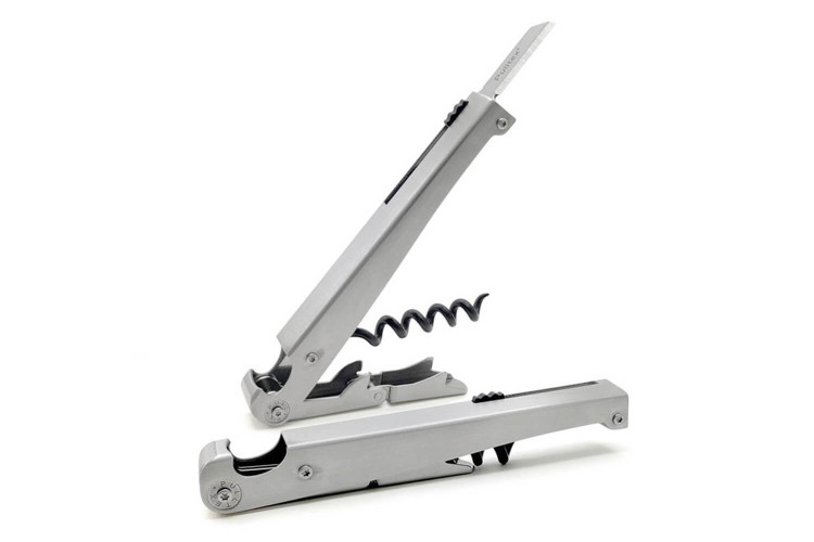 Tire-bouchon professionnel Pulltex Quadratt en acier inox