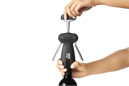 Tire-bouchon à double levier OXO + coupe capsule