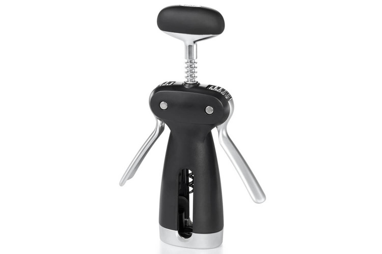 Tire-bouchon à double levier OXO + coupe capsule