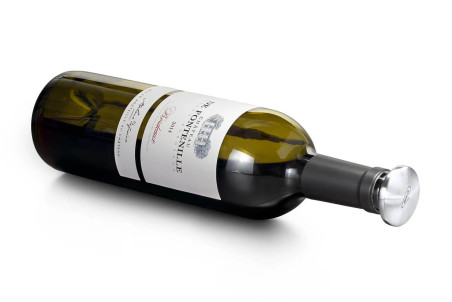 Lot de 2 bouchons à vin OXO avec bouton hermétique en inox