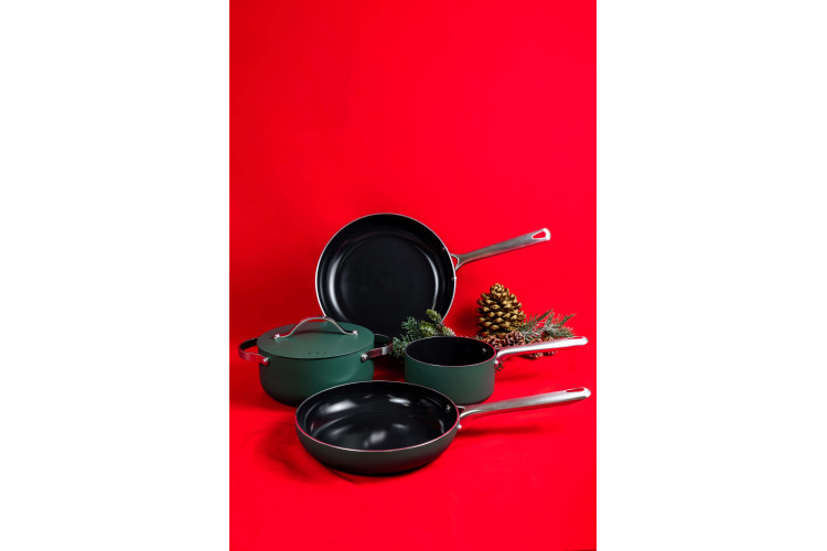 Batterie de cuisine 4 pièces Beka Mobi - Coloris vert revêtement céramique
