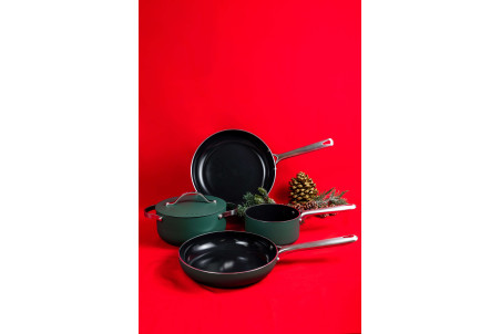 Batterie de cuisine 4 pièces Beka Mobi - Coloris vert revêtement céramique