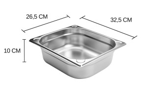 Bac gastronorme inox GN 1/2 Hendi Kitchen Line - 6,5 Litres