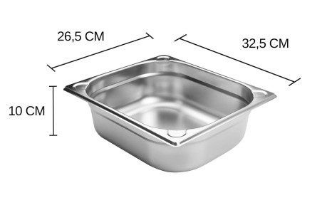 Bac gastronorme inox GN 1/2 Hendi Kitchen Line - 6,5 Litres