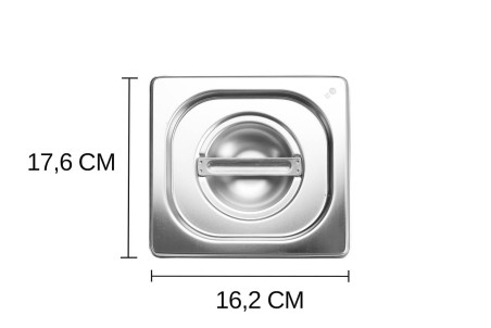 Couvercle pour bacs gastro GN 1/6 Hendi Kitchen Line - 17,6 x 16,2 cm