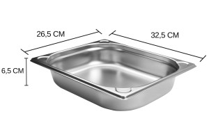 Bac gastronorme inox GN 1/2 Hendi Kitchen Line - 4 Litres