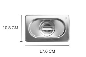 Couvercle pour bacs gastro GN 1/9 Hendi Kitchen Line - 17,6 x 10,8 cm