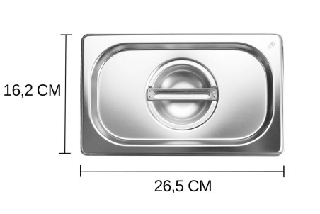 Couvercle pour bacs gastro GN 1/4 Hendi Kitchen Line - 26,5 x 16,2 cm