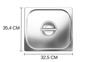 Couvercle pour bacs gastro GN 2/3 Hendi Kitchen Line - 35,4 x 32,5 cm