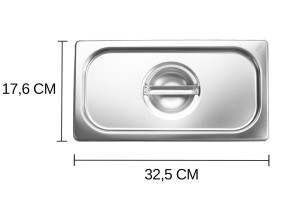 Couvercle pour bacs gastro GN 1/3 Hendi Kitchen Line - 32,5 x 17,6 cm