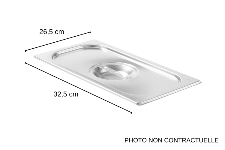 Couvercle pour bacs gastro GN 1/2 Hendi Kitchen Line - 26,5 x 32,5 cm