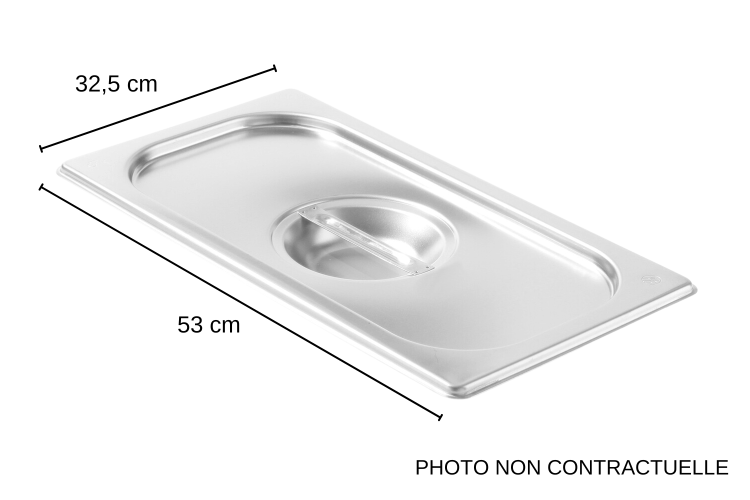 Couvercle pour bacs gastro GN 1/1 Hendi Kitchen Line - 53 x 32,5 cm