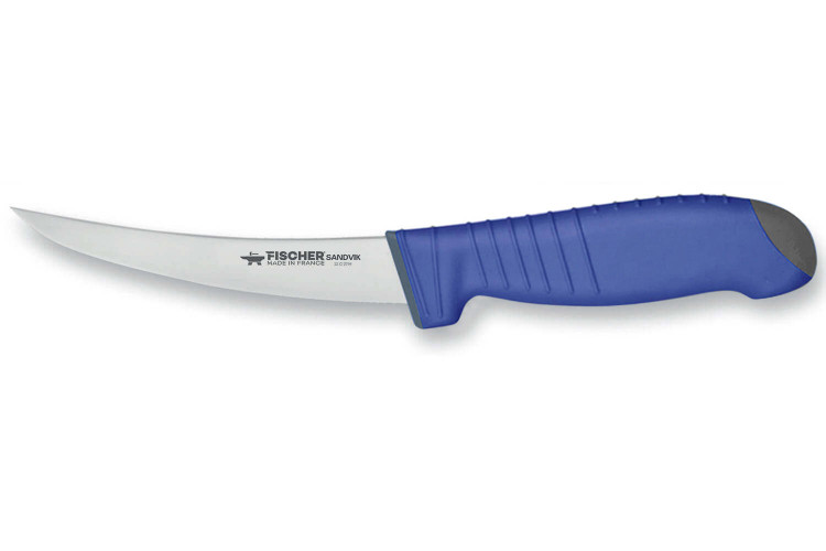 Couteau désosseur flexible 13cm Fischer SANDVIK manche ultra confort