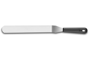Spatule coudée professionnelle Eco acier inox manche synthétique - 24cm