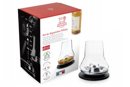 Kit dégustation whisky Peugeot Les Impitoyables verre 29cl + socle rafraîchissant