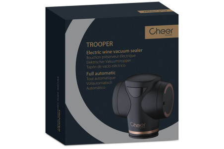 Bouchon pour bouteille de vin Cheer Moda Trooper - Pompe à vide automatique