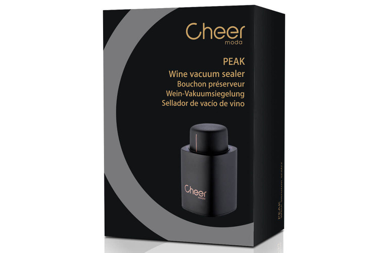 Bouchon pour bouteille de vin Cheer Moda Peak - Pompe à vide manuelle