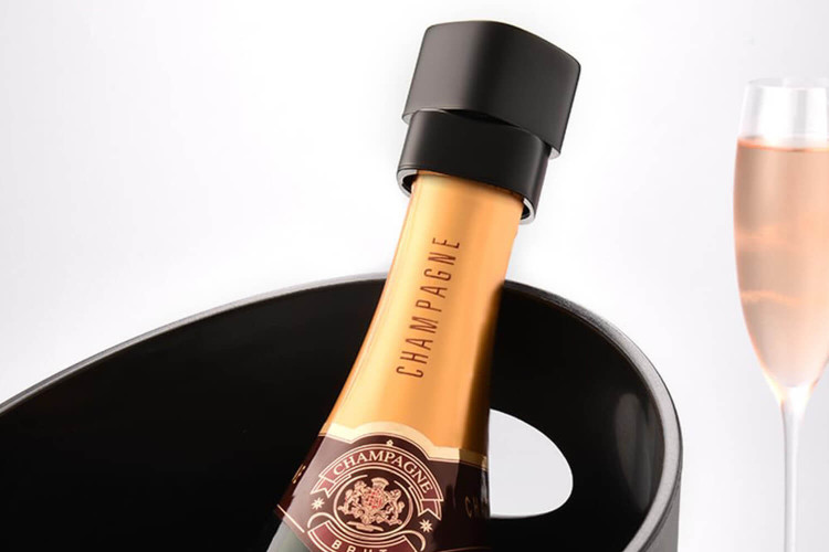 Bouchon pour champagne Cheer Moda Bubble - Noir & Bronze
