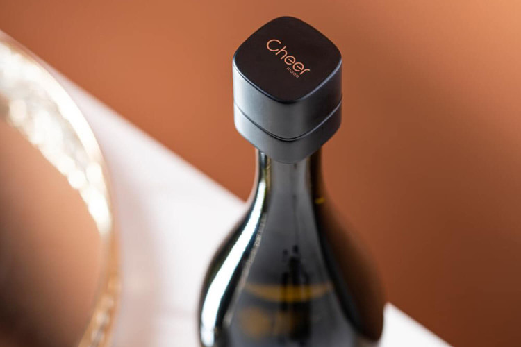 Bouchon pour champagne Cheer Moda Bubble - Noir & Bronze