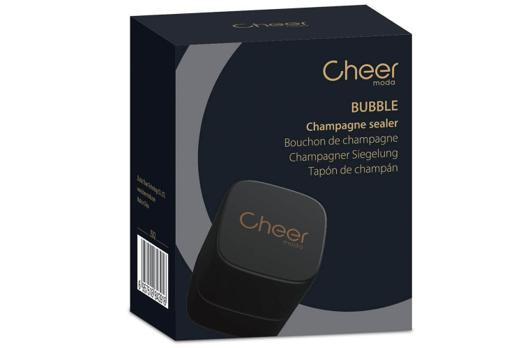 Bouchon pour champagne Cheer Moda Bubble - Noir & Bronze
