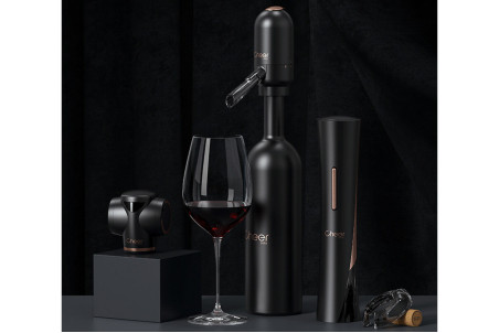 Coffret sommelier Cheer Moda Matrix - Tire-bouchon électrique et accessoires