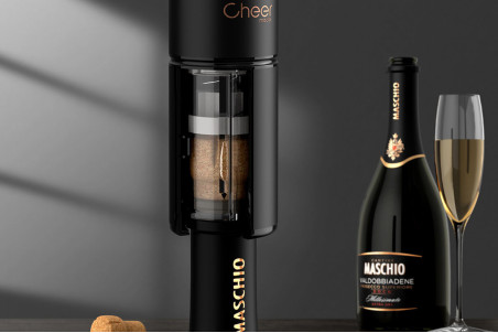 Tire-bouchon pour champagne Cheer Moda Ace électrique avec bouchon Bubble