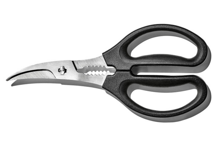 Pince à crustacés Oxo en acier inoxydable - Lame dentée incurvée