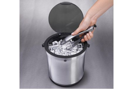 Seau glaçons avec pince de service Oxo en acier inoxydable