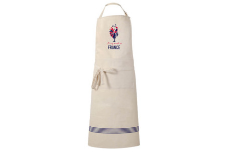 Tablier en coton Tissage de l'Ouest Joel conçu en France - Coq Français