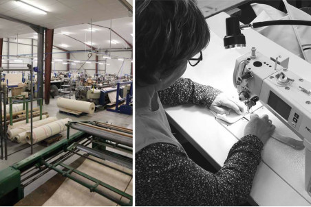 Tablier en coton Tissage de l'Ouest Marie conçu en France - Cuisine à la Française