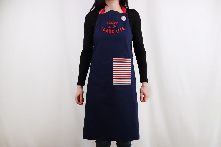 Tablier en coton Tissage de l'Ouest Marie conçu en France - Cuisine à la Française
