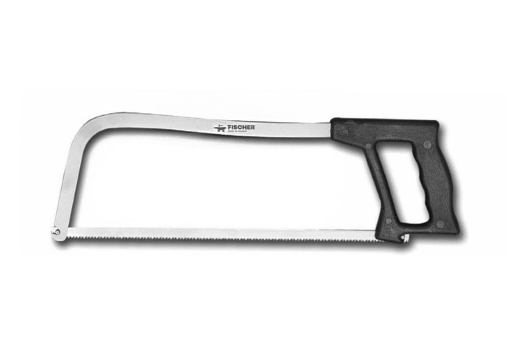 Scie en acier inoxydable Fischer standard - Monture en acier carbone 35cm