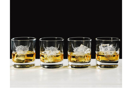 Set de 4 verres à whisky Selbrae House 34cl - Motif vache