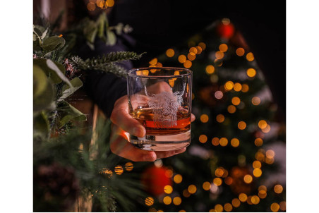 Set de 4 verres à whisky Selbrae House 34cl - Motif vache