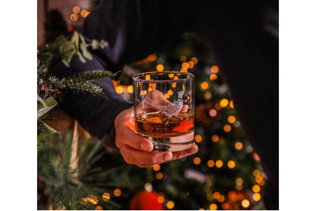 Set de 4 verres à whisky Selbrae House 34cl - Motif faisan