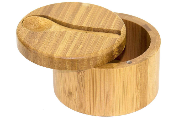 Boîte à sel en bois Totally Bamboo Big Dipper avec cuillère