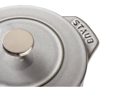 Cocotte à riz Staub Gohan ronde en fonte émaillée gris graphite