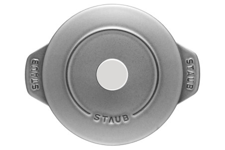 Cocotte à riz Staub Gohan ronde en fonte émaillée gris graphite