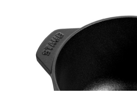Cocotte à riz Staub Gohan ronde en fonte émaillée noir mat