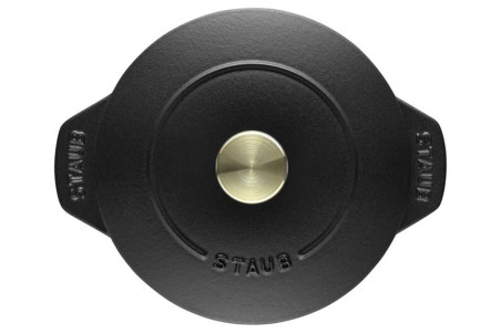 Cocotte à riz Staub Gohan ronde en fonte émaillée noir mat